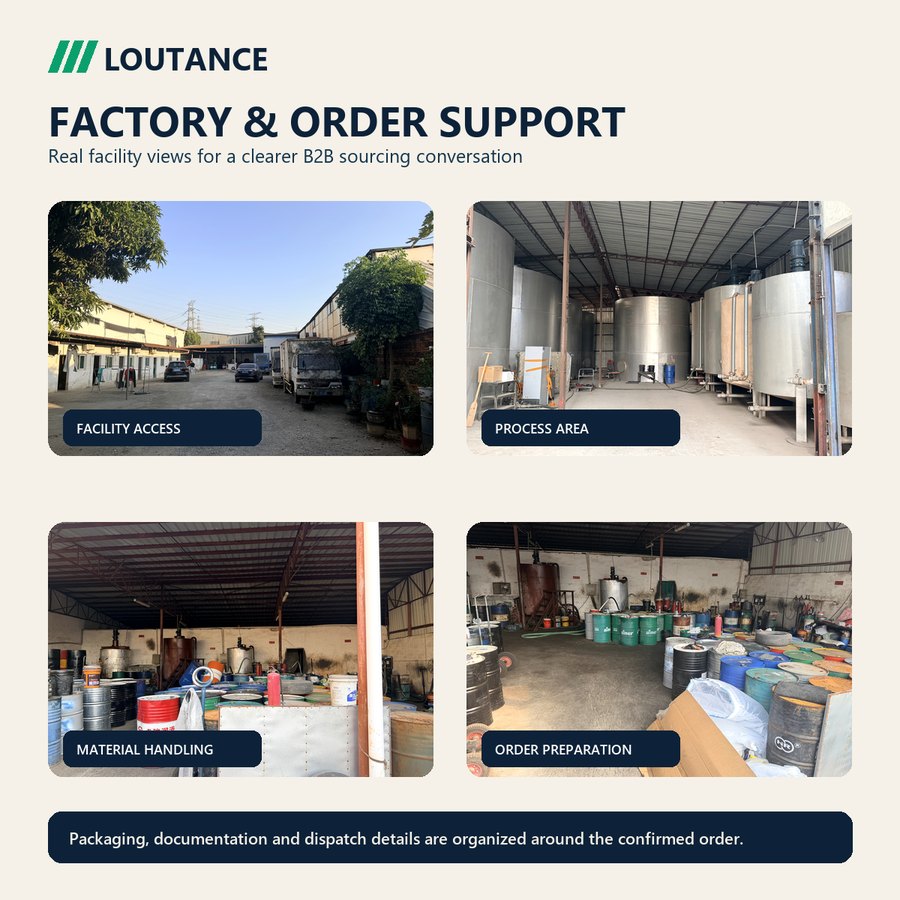 LOUTANCE real factory and lubricant order support views