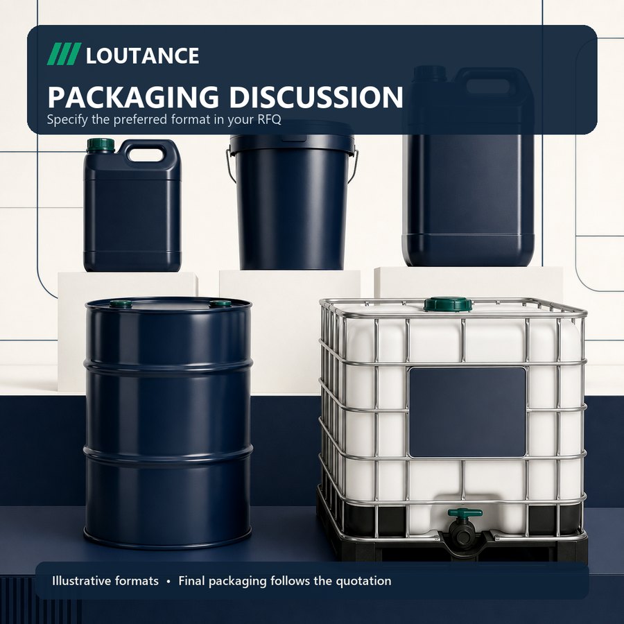 LOUTANCE illustrative lubricant packaging formats for RFQ discussion